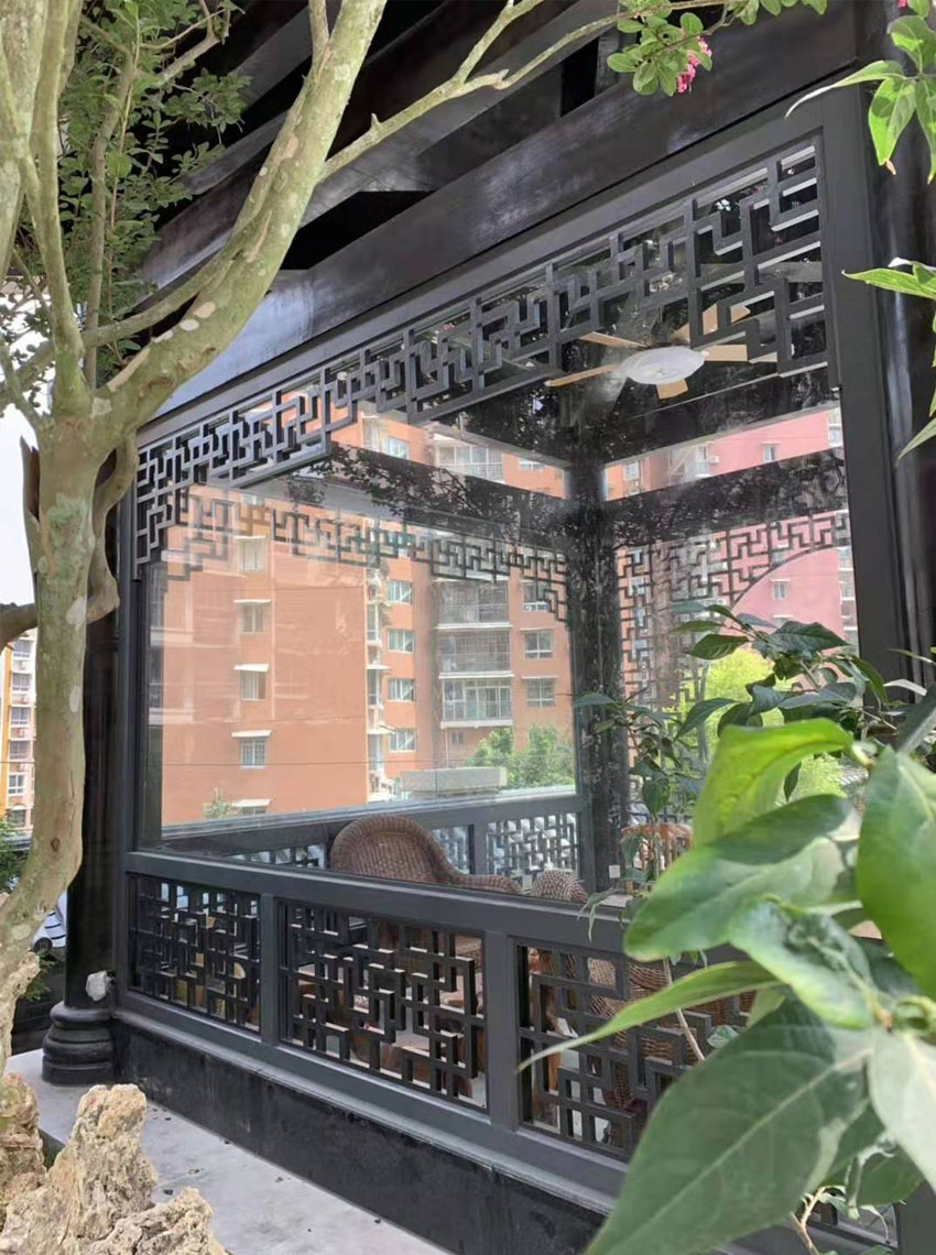 四川景觀窗花鋁合金型材案例